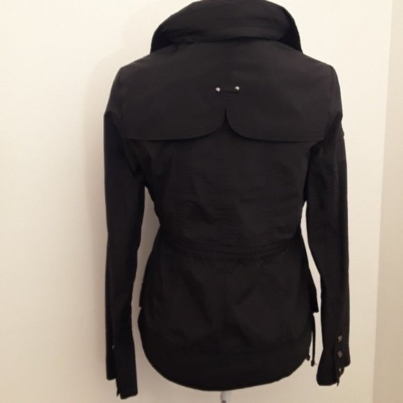 Cole Haan Black All Weather Jacket EUC sz S - Picture 6 of 10